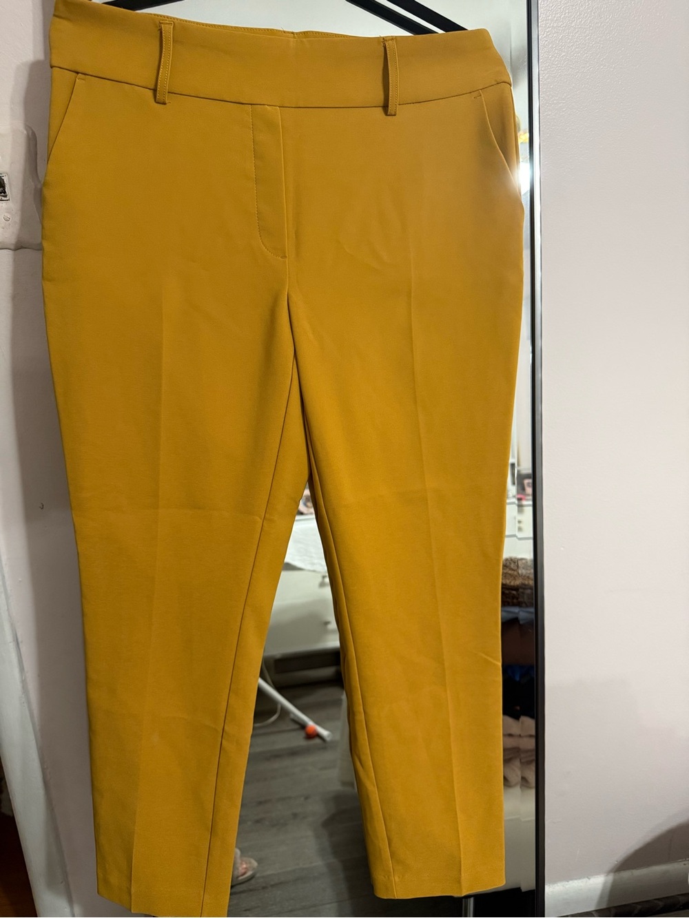 Tailored Mustard Boot Cut Pants